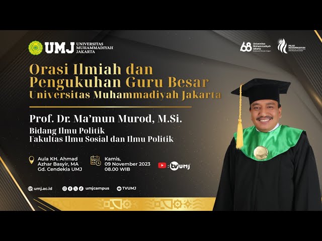 cover pengukuhan guru besar Prof. Mamun